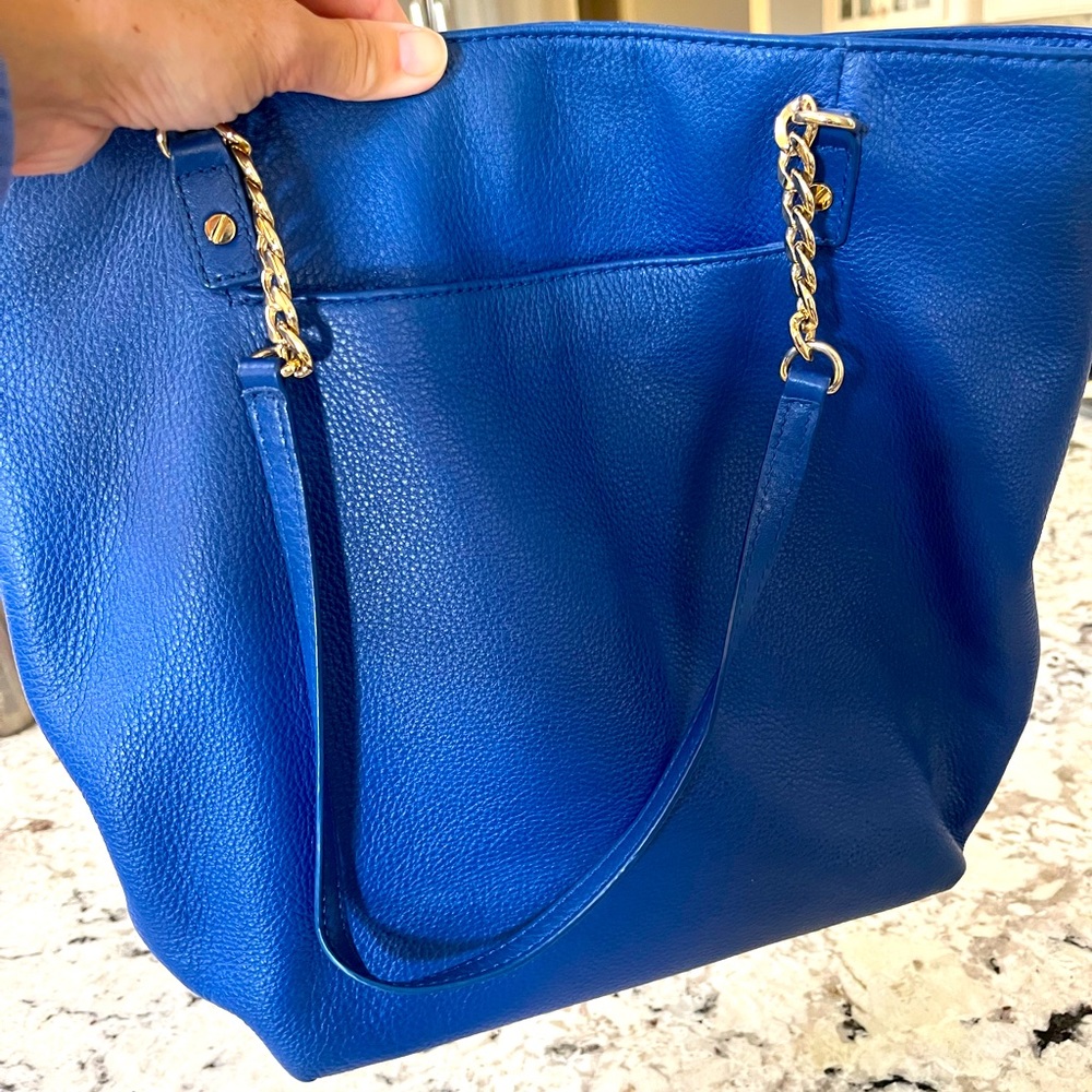 Michael Kors Cobalt Blue leather tote handbag
